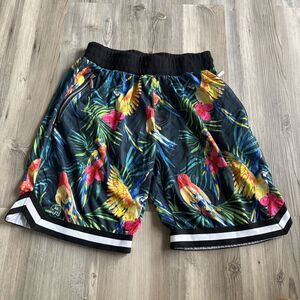 American Stitch Tropical Parrot Floral Shorts Size Large